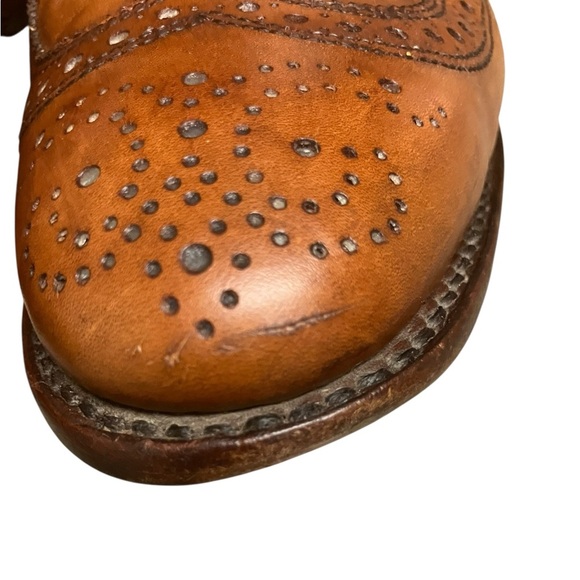 Allen Edmonds Strand Oxford Dress Shoe Mens 7.5 D Walnut Brown Leather Cap Toe - Picture 5 of 12